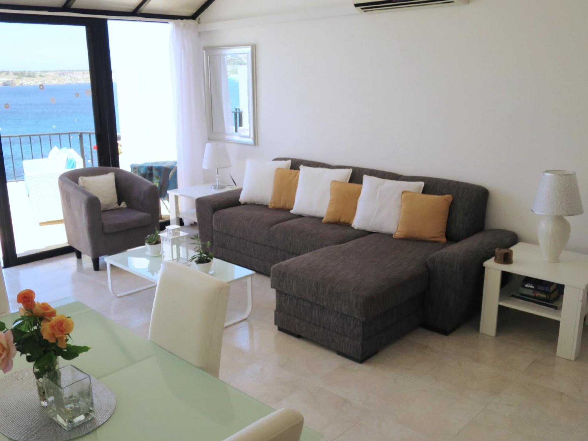 Seafront Apartment Terrace, Lounger & Panoramic Ocean Views Mellieha Luaran gambar