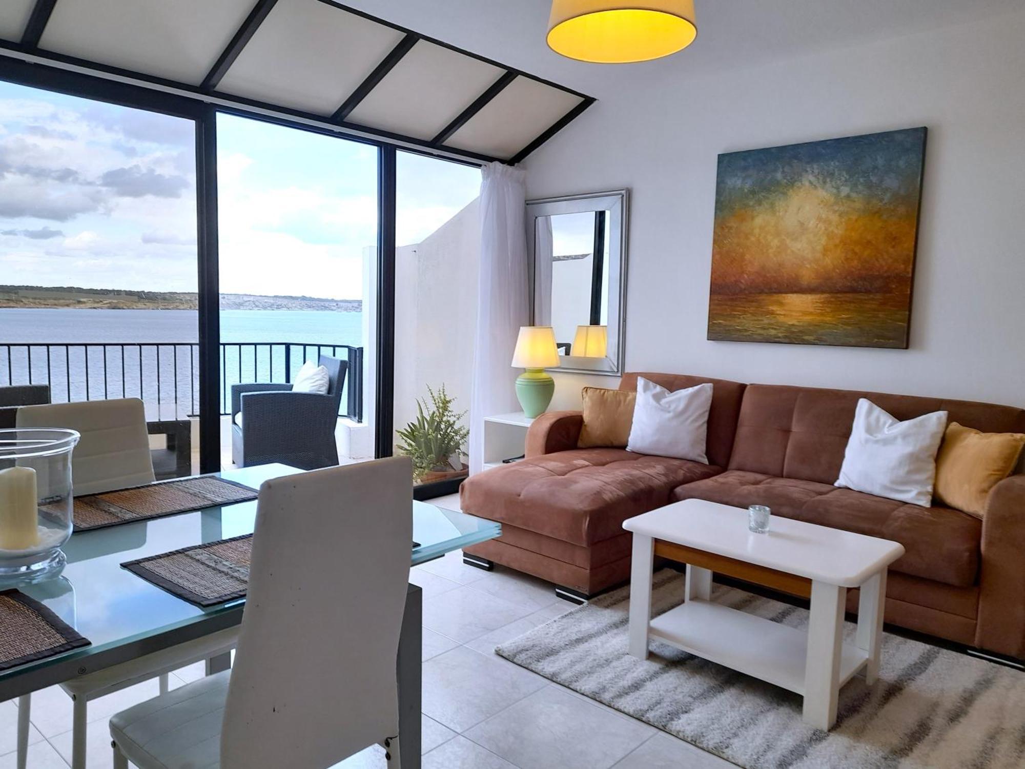 Seafront Apartment Terrace, Lounger & Panoramic Ocean Views Mellieha Luaran gambar